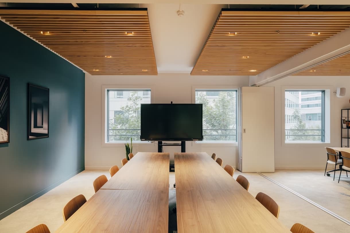 Salle de réunion vitrée